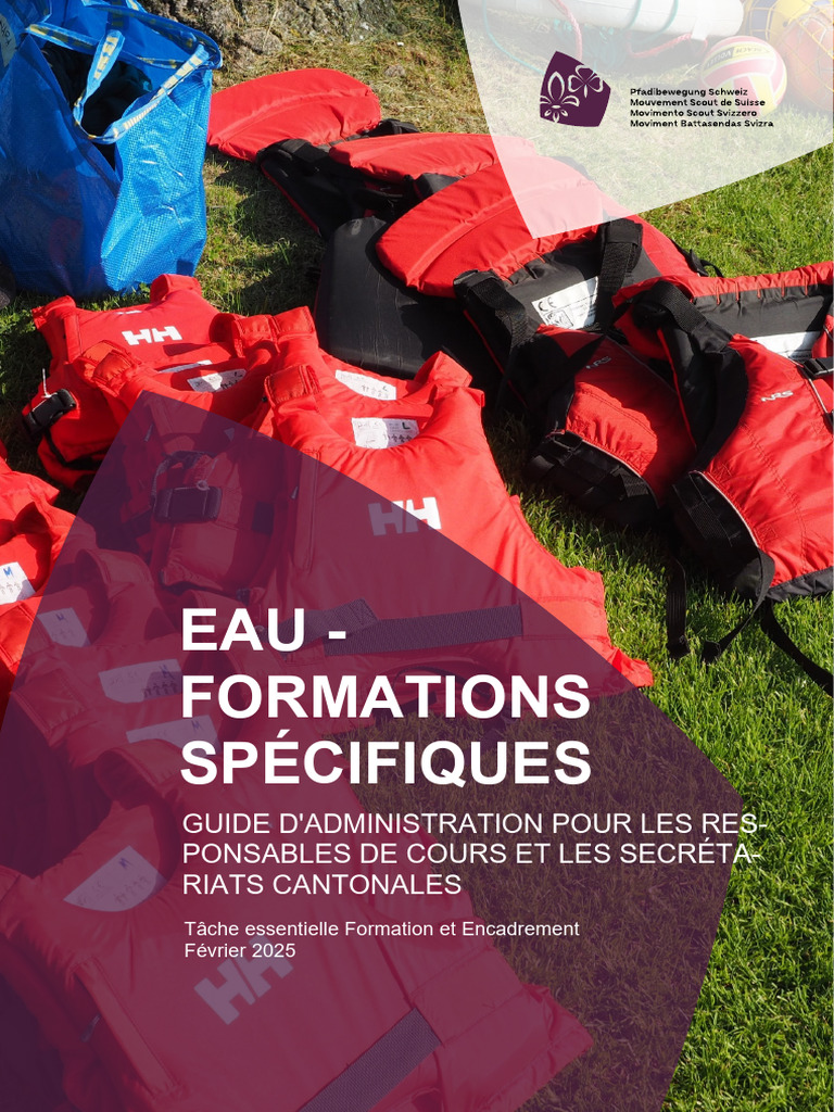 313302fr Guide Dadministration Pour Les Formations Specifiques Eau | PDF
