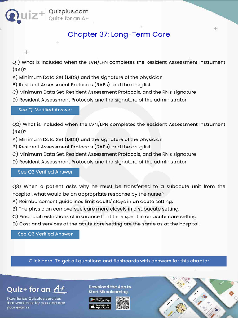What is Included When the Lvnlpn Completes the Resident Assessment ...