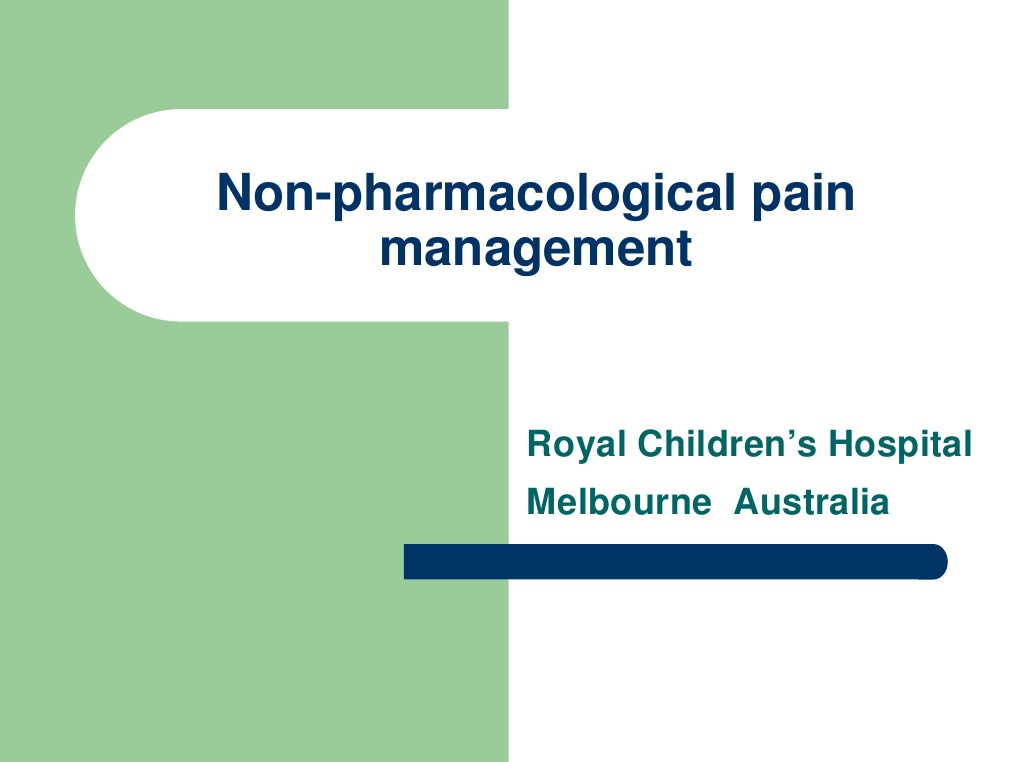 Picture of Non-Pharmacological Pain Management | Pain Management | Pain