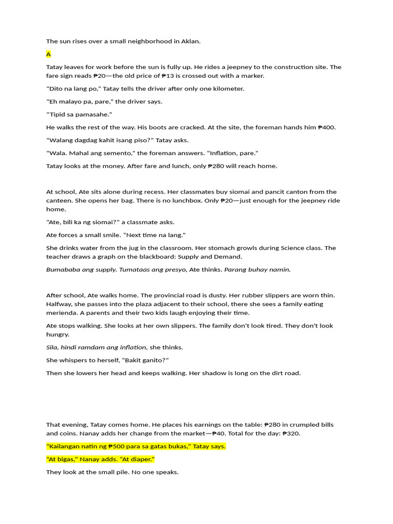 Comic Story Draft | PDF