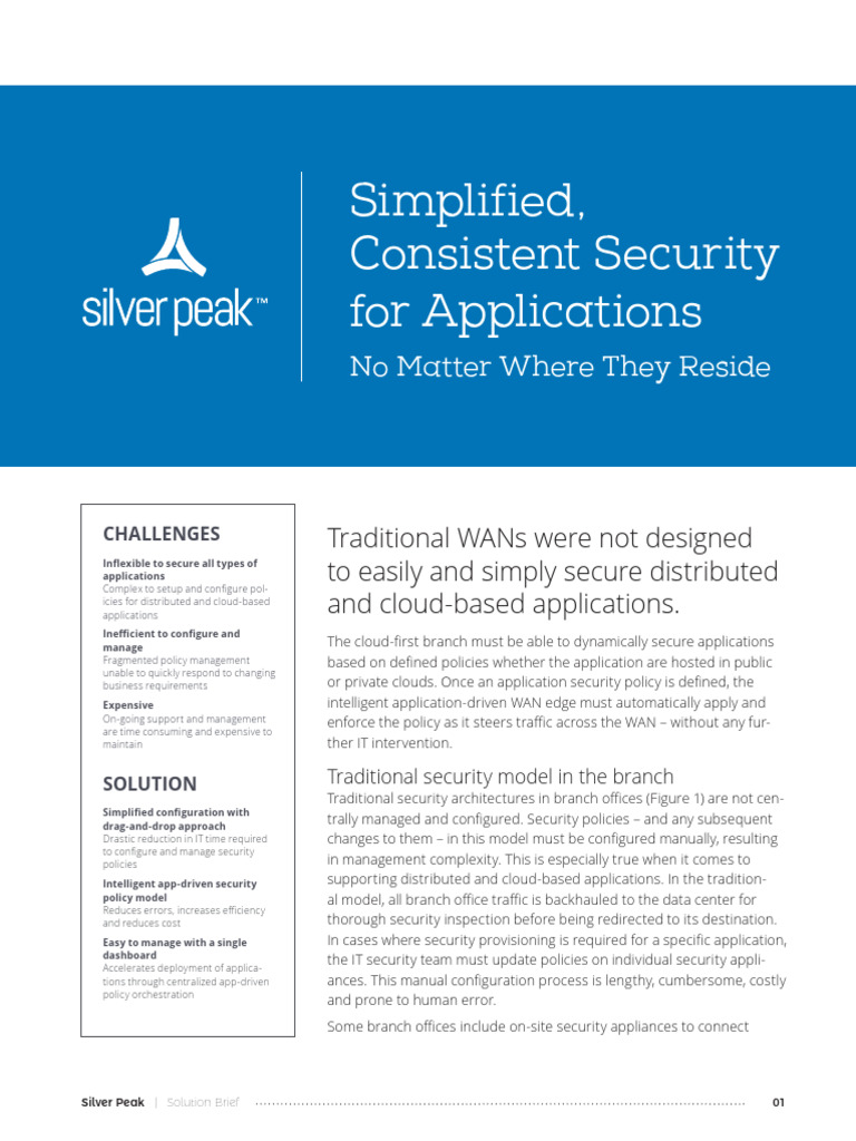 Simplified Consistent Security Solution Brief | PDF | Cloud Computing ...