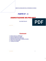 Esercitazione Ms Project