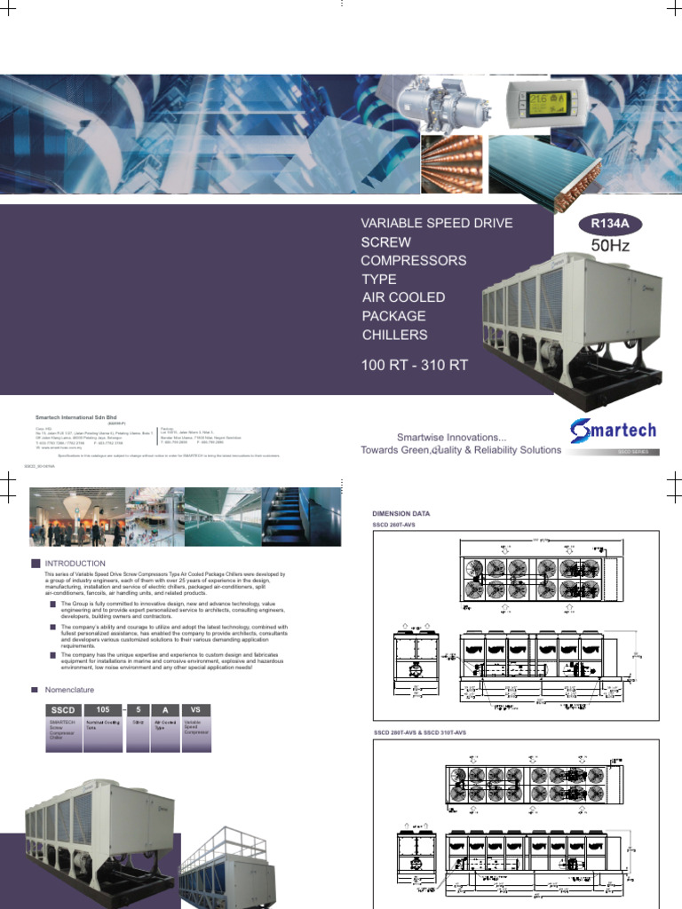 1.2 Smartech AC Inverter Screw Chiller (SSCD_AVS) | PDF | Heat ...