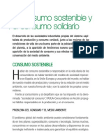 FACUA - El Consumo Sostenible y El Consumo Solidario