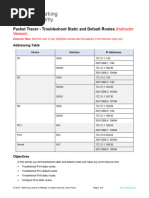 Understanding Static Routes and Forwarding | PDF | Internet ...