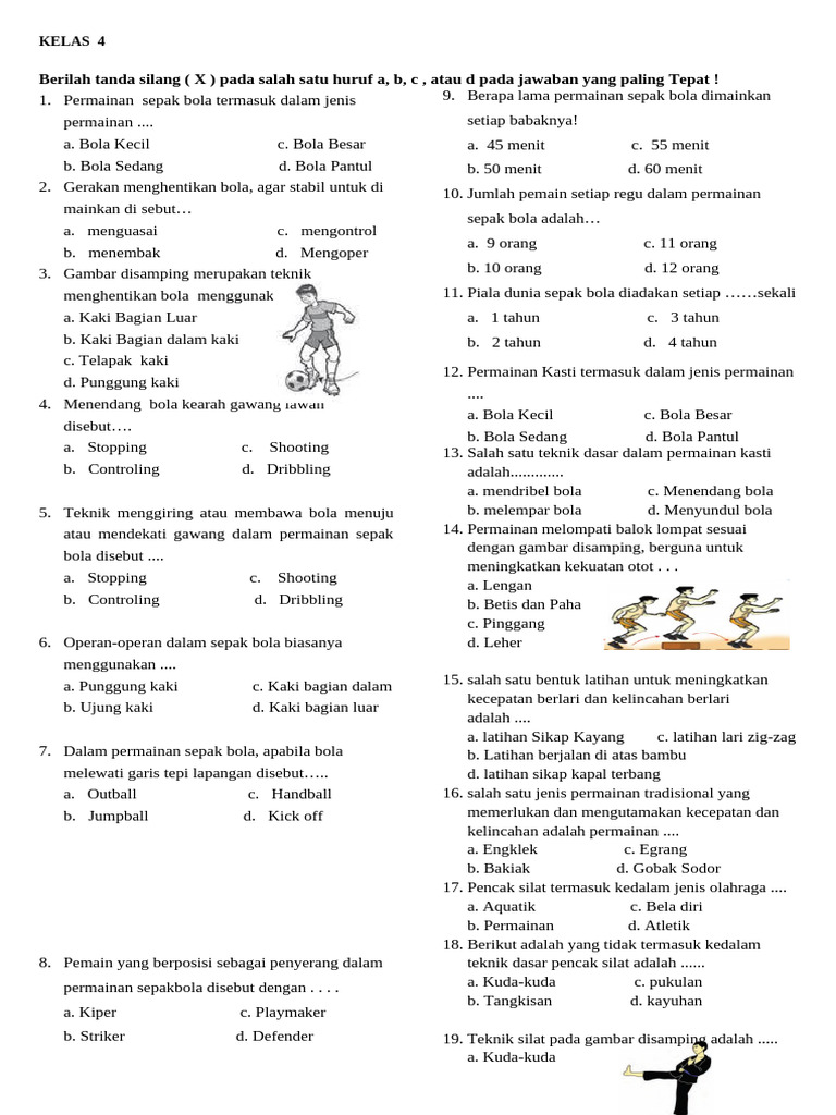 Soal Kelas 4 | PDF