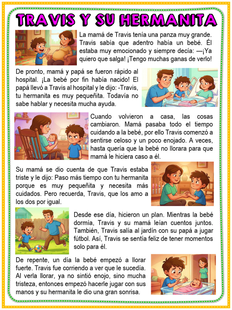 Ficha Leemos Travis y Su Hermanito - Maestra Janet | PDF