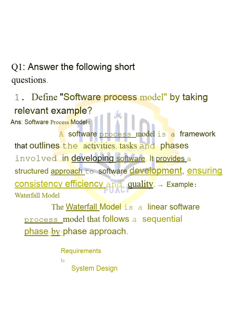Solution(Past Paper CC-212) (1) | PDF | Use Case | Software Development ...