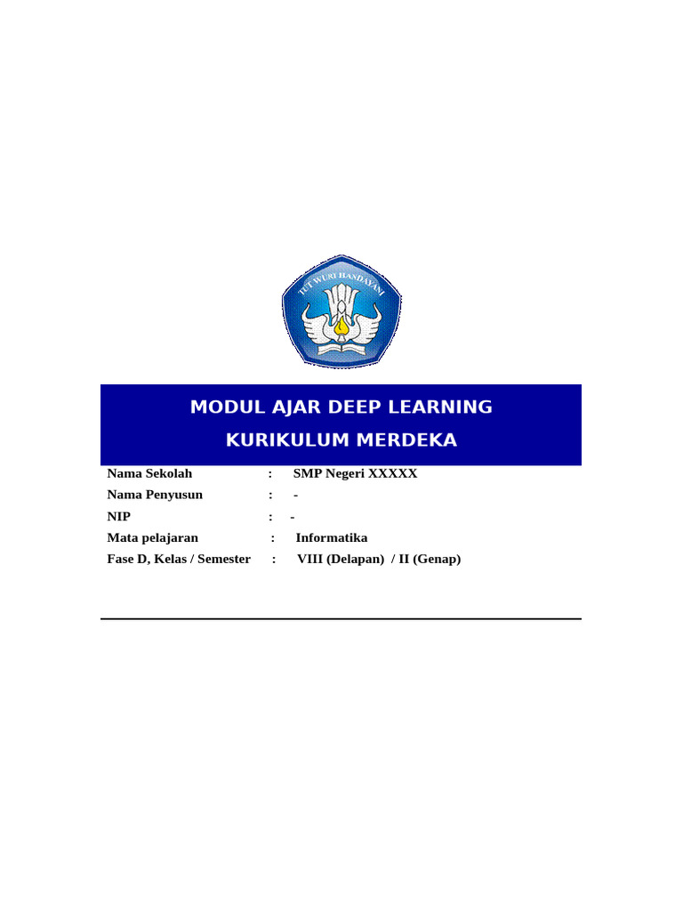 Modul Ajar Deep Learningg | PDF