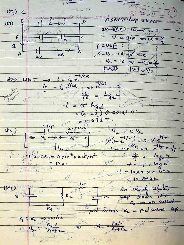 RC Circuits Ex-1&2 | PDF