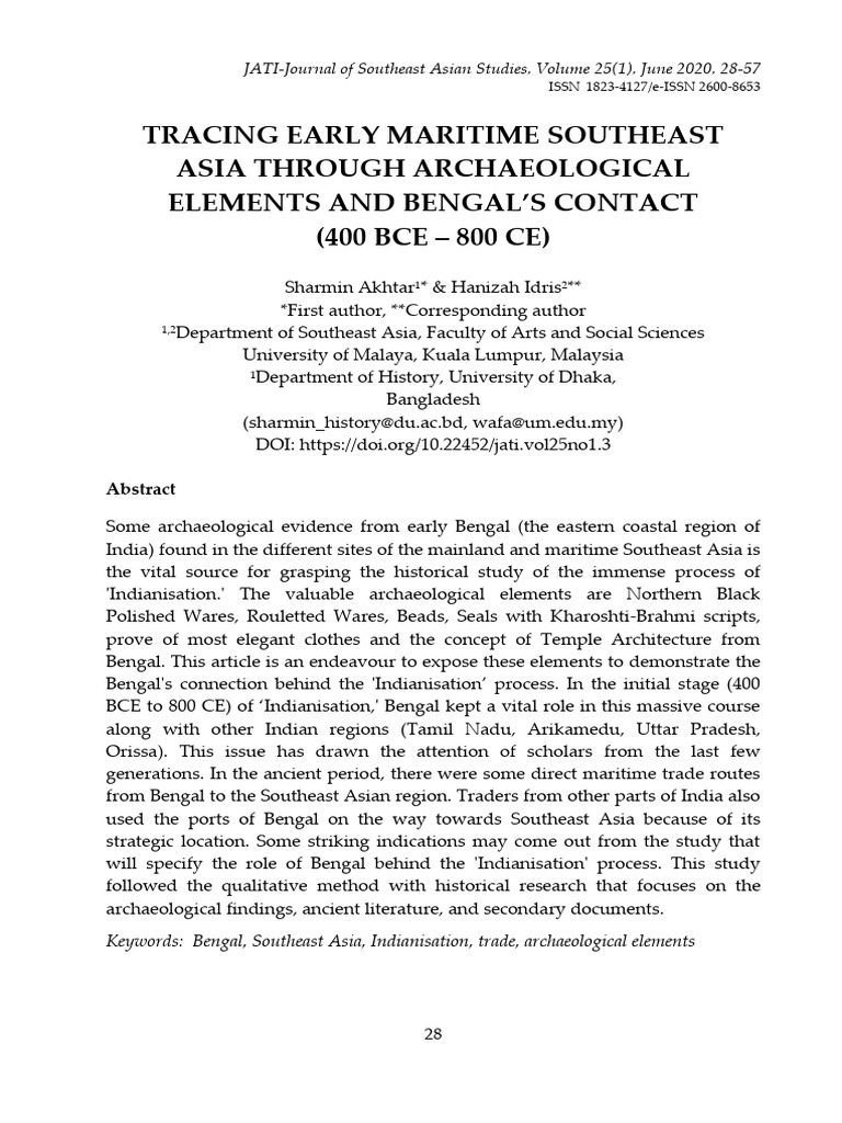 Tracing Early Maritime Southeast Asia Th | PDF | Bengal | Southeast Asia