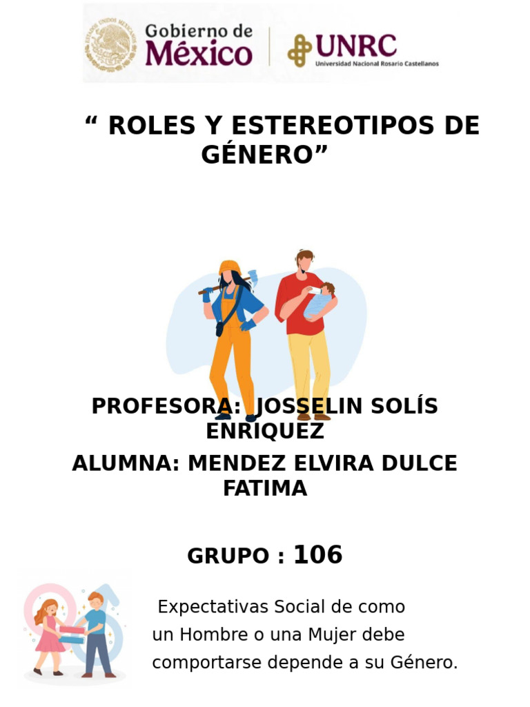 Roles Y Estereotipos de Género | PDF