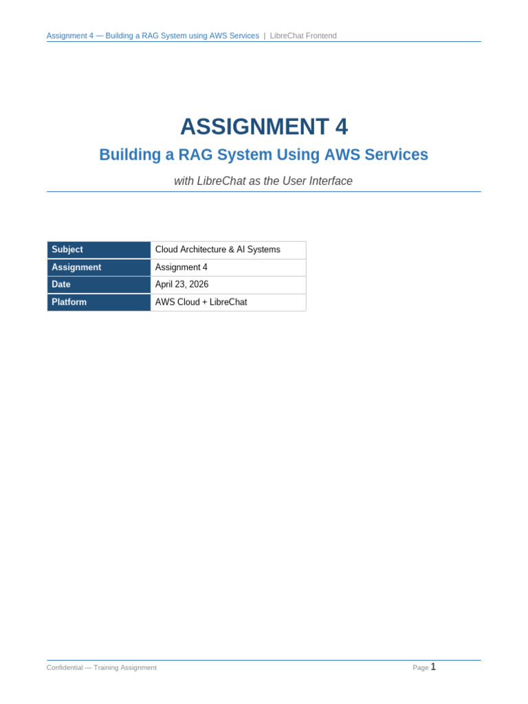 Assignment4 AWS RAG System | PDF | Amazon Web Services | Information ...