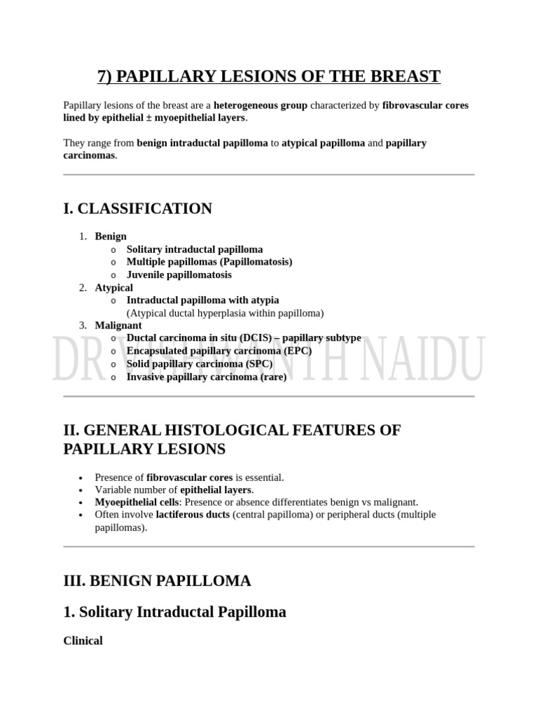 Papillary Lesions of the Breast | PDF | Clinical Medicine | Endocrine ...