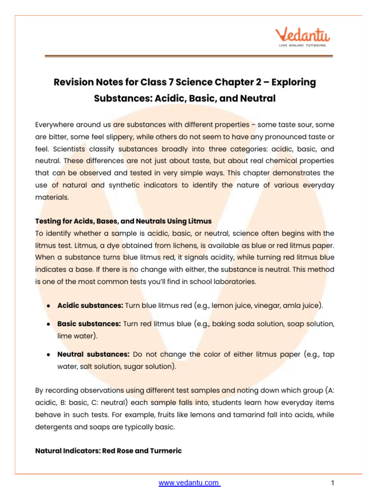 Revision Notes Class 7 Science Chapter 2 2025-26 Free PDF (2) | PDF ...