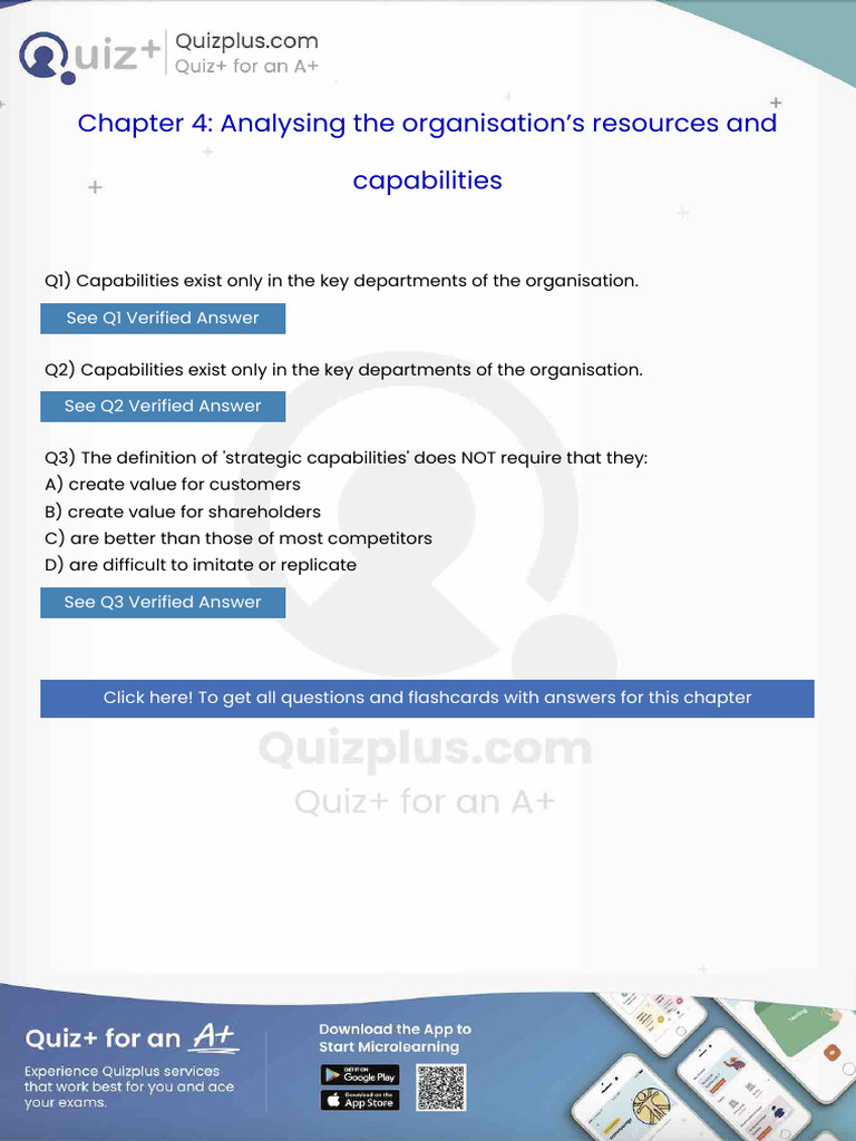 Capabilities Exist Only in the Key Departments of the Organisation ...
