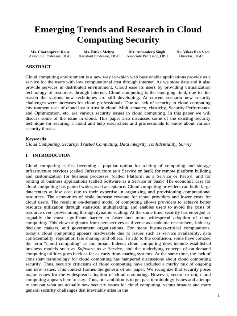 Merge papers-RATAN | PDF | Cloud Computing | Security