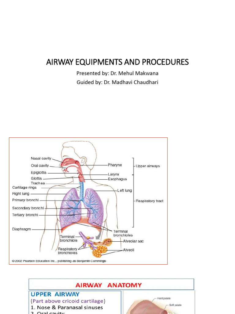 Airway Equipments & Procedure | PDF