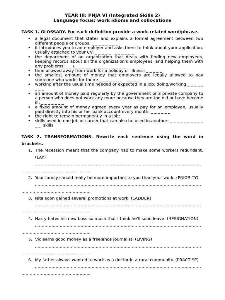 04. Work_language Focus | PDF | Employment