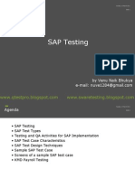 SAP Testing Venu