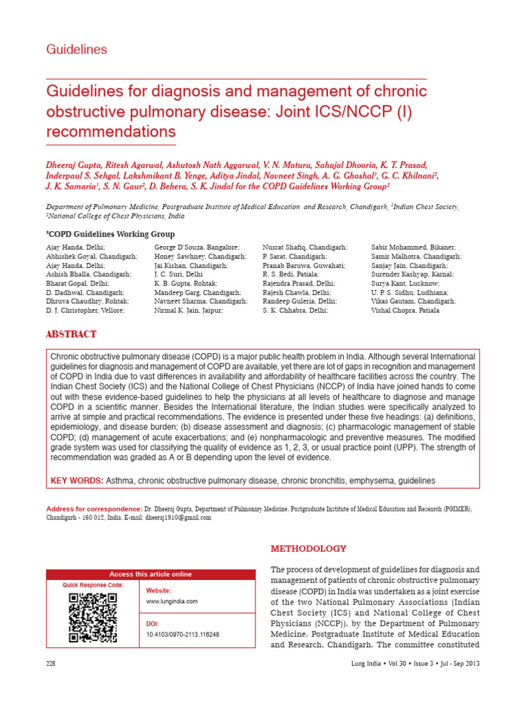 Guidelines 2 | PDF | Chronic Obstructive Pulmonary Disease | Smoking