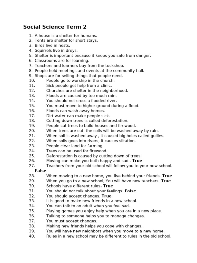 Social Science Term 2 | PDF