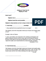 Getting On Track Part 10, Handout