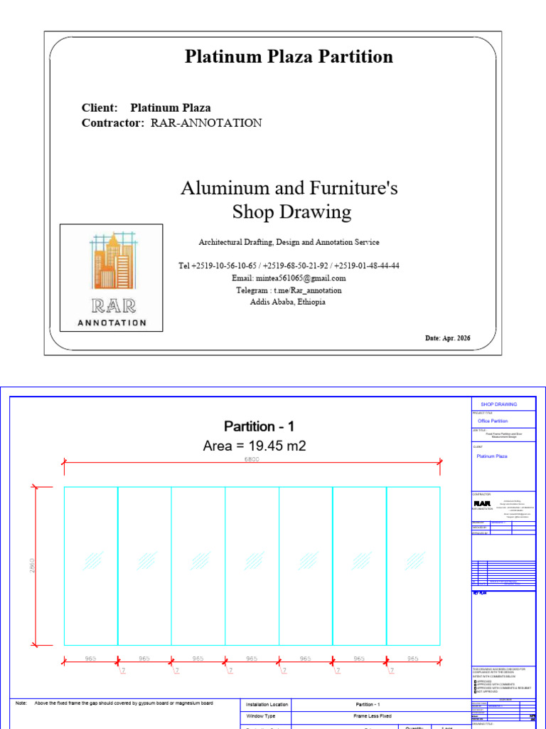 Platinum Plaza Partition | PDF | Door | Architectural Elements