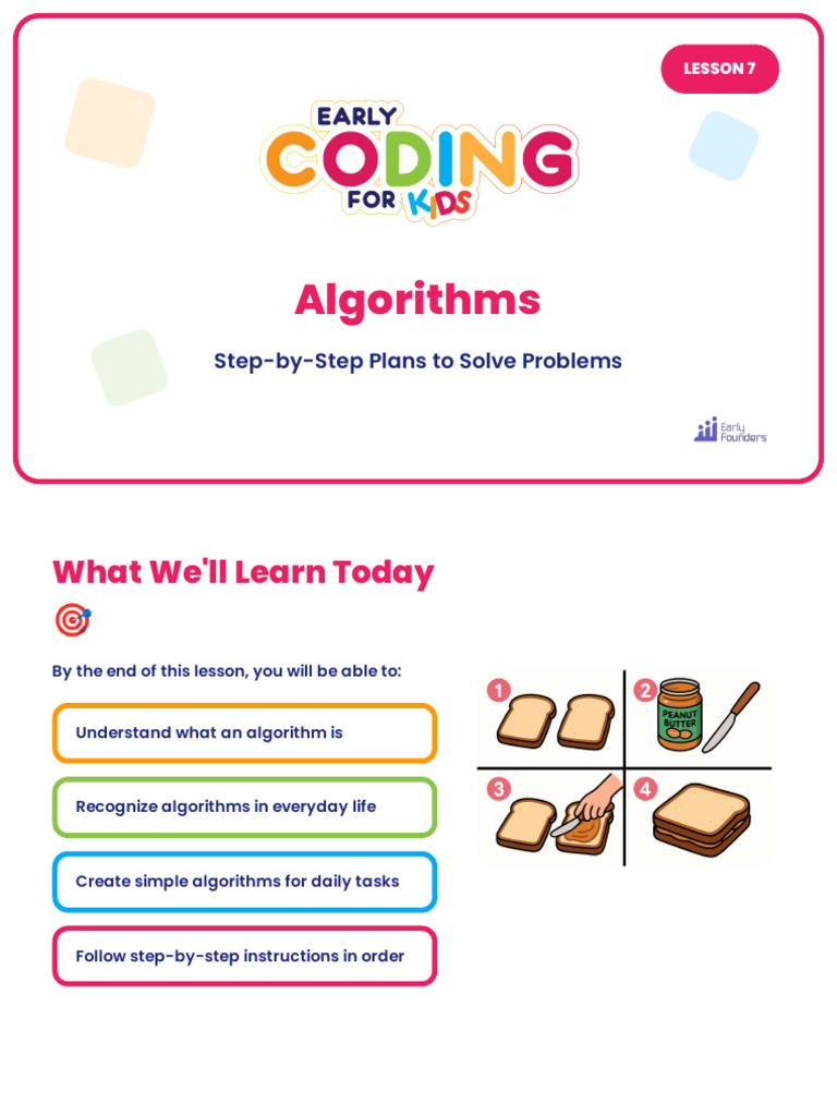 Lesson 7 Algorithms | PDF | Toothbrush