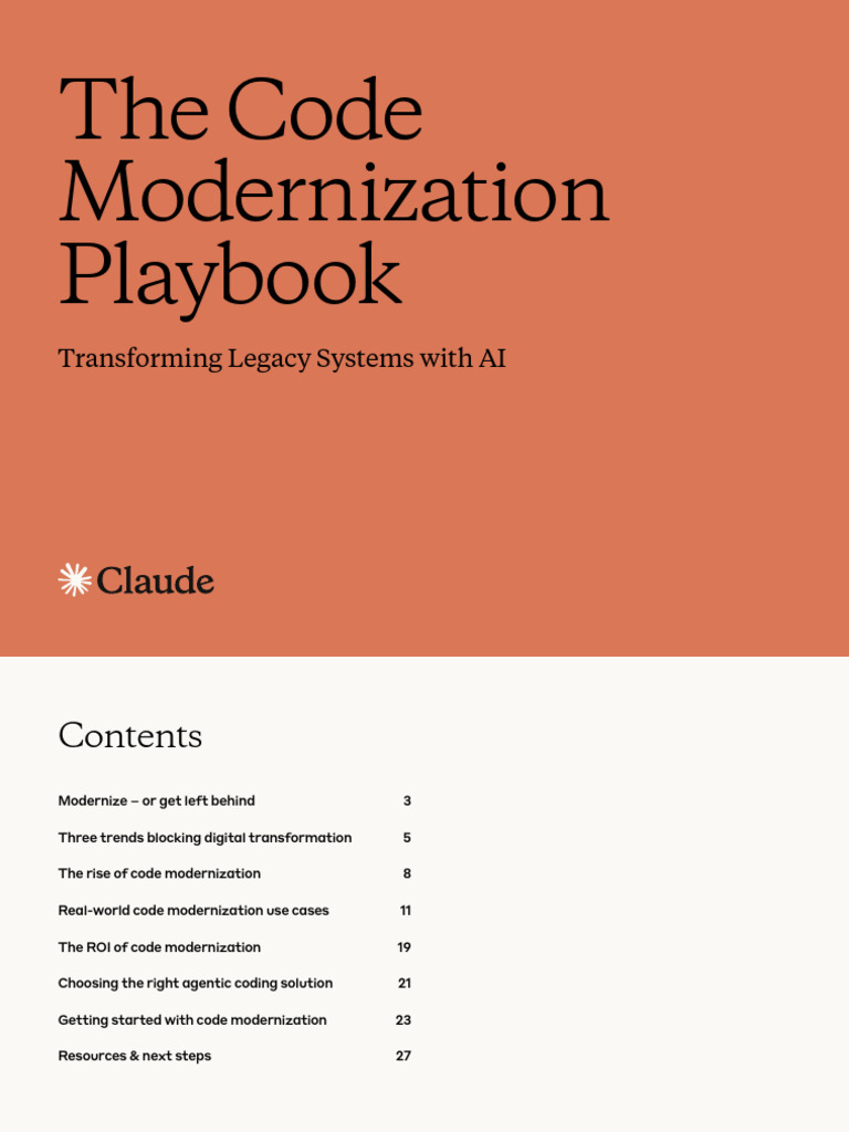 Code Modernization Playbook-1 | PDF | Artificial Intelligence ...