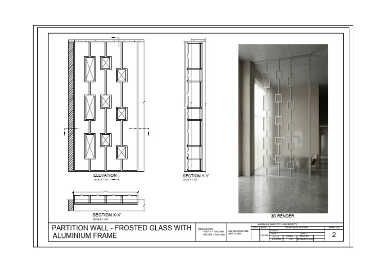 Partition Wall Details | PDF | Building Engineering