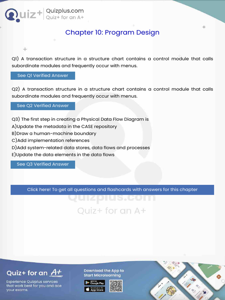 A Transaction Structure in a Structure Chart Contains a Control Module ...