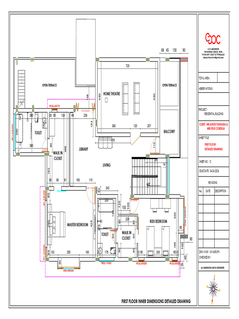 First Floor Revised Detailed Drawing | PDF
