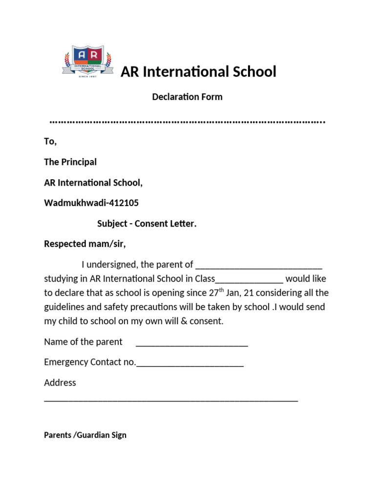 Declaration Form | PDF