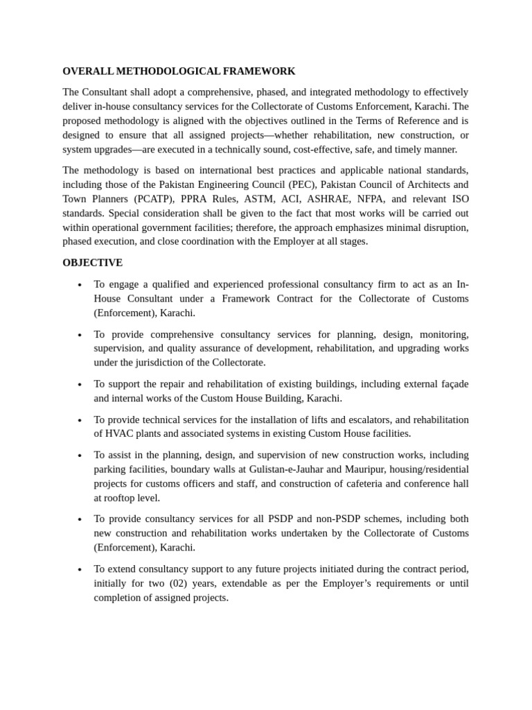 Methodology Custom House | PDF | Specification (Technical Standard ...