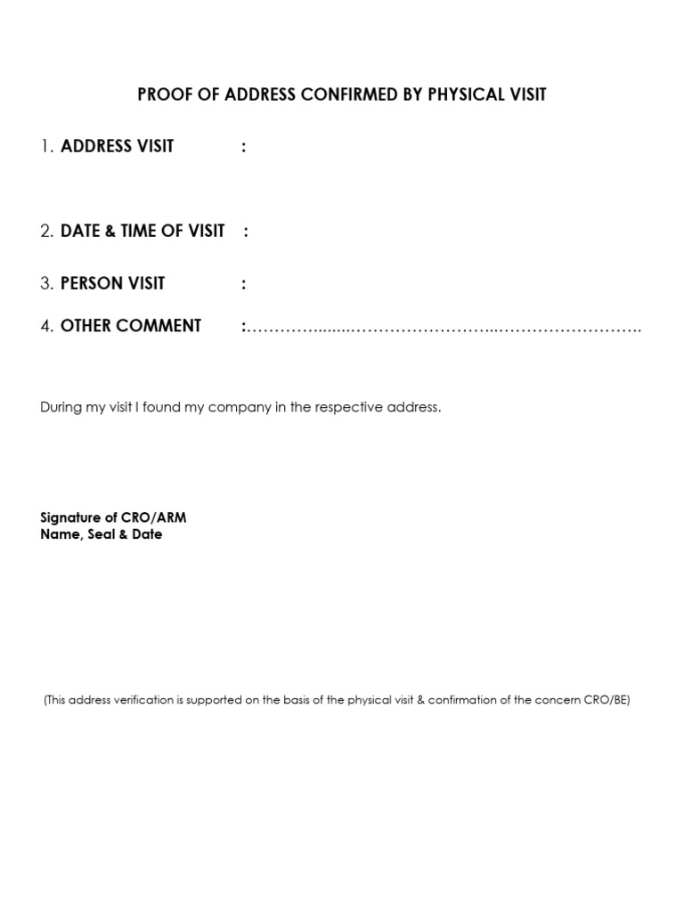 Proof of Address | PDF