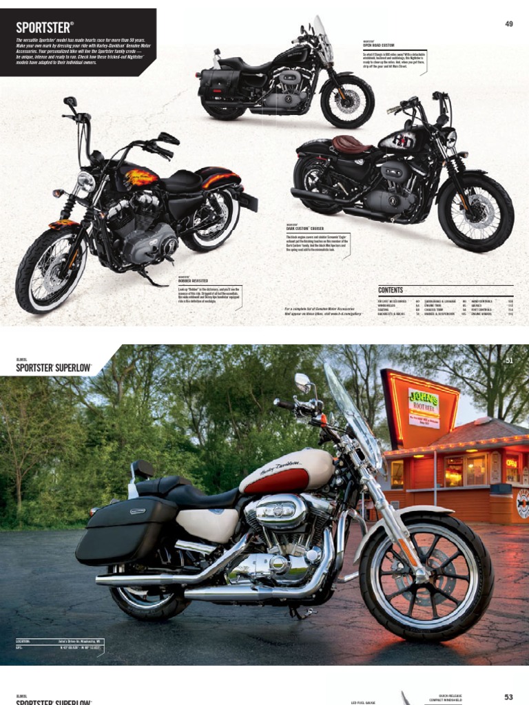 2011 Sportster | PDF | Harley Davidson | Saddle