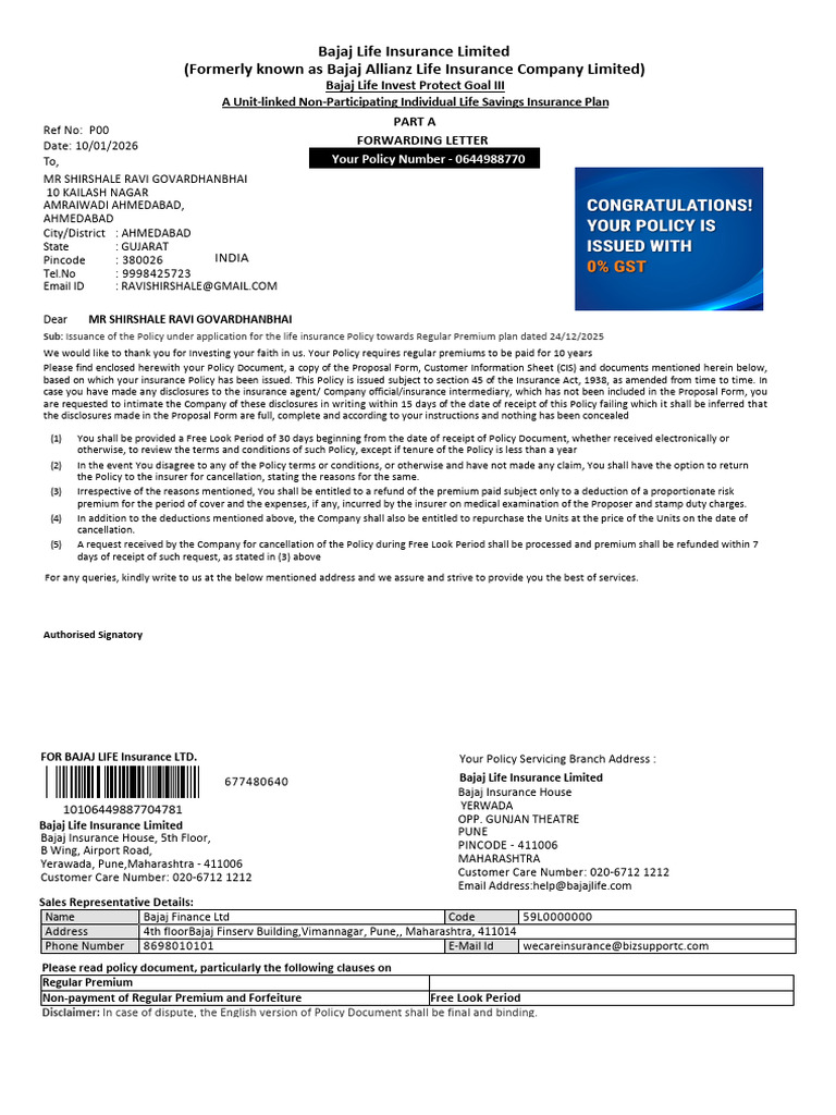 E-Policy Bond (3)_removed | PDF | Insurance | Life Insurance