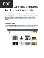Bambu Studio: Slicing & G-Code Guide | PDF | 3 D Printing | Software