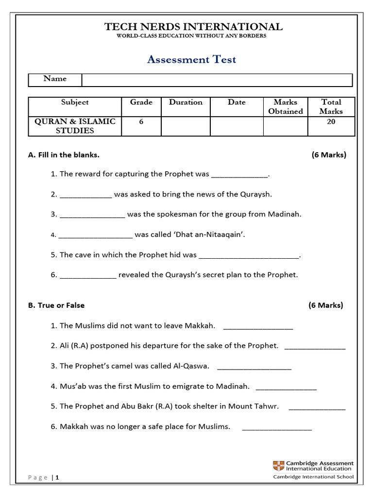 PRE IGCSE - Quran and Islamic | PDF | Muhammad | Abrahamic Religions
