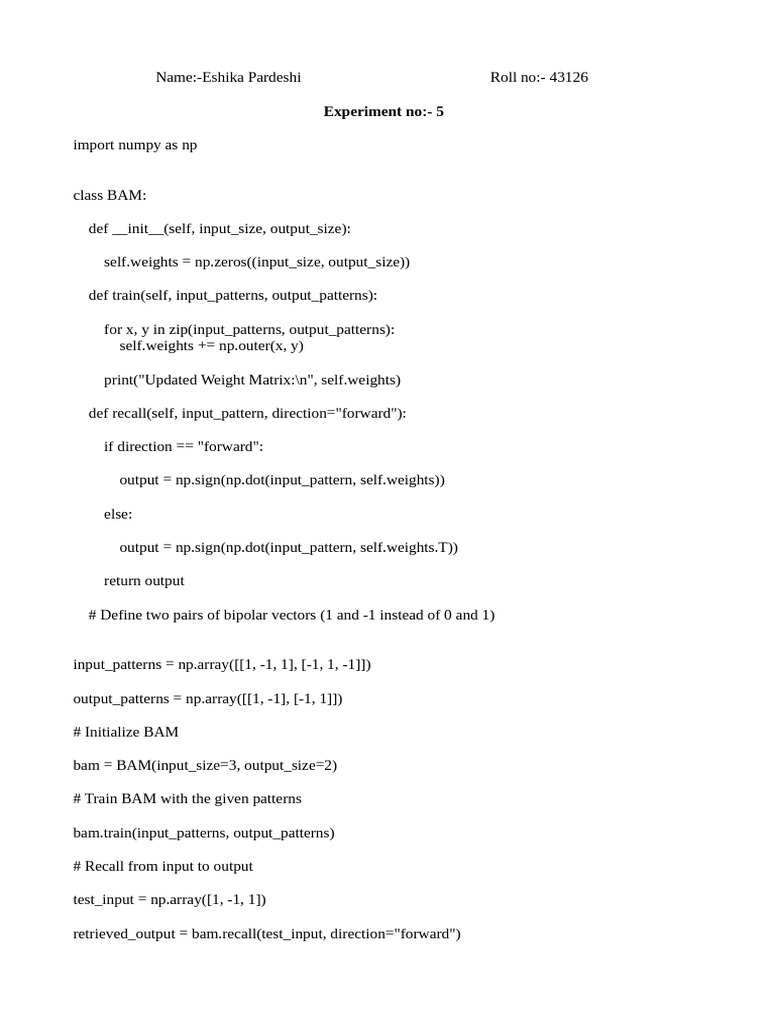 Exp 5 | PDF