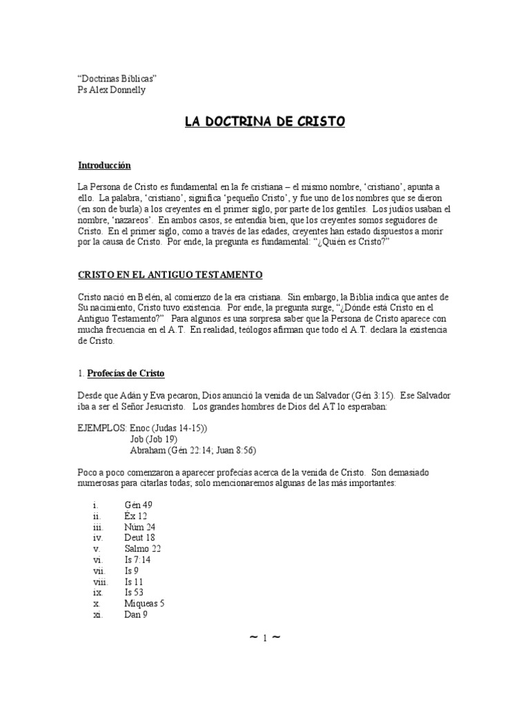 La Doctrina de Cristo | PDF | Religión y espiritualidad