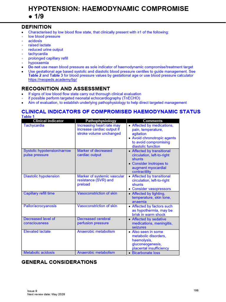Neonatal Guidelines NHS Shock | PDF | Blood Pressure | Shock (Circulatory)