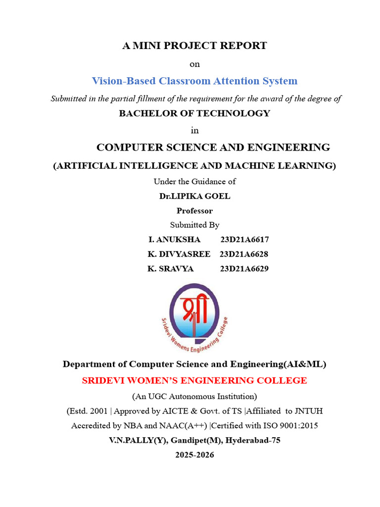 Final Documentation A1 | PDF | Computer Vision | System