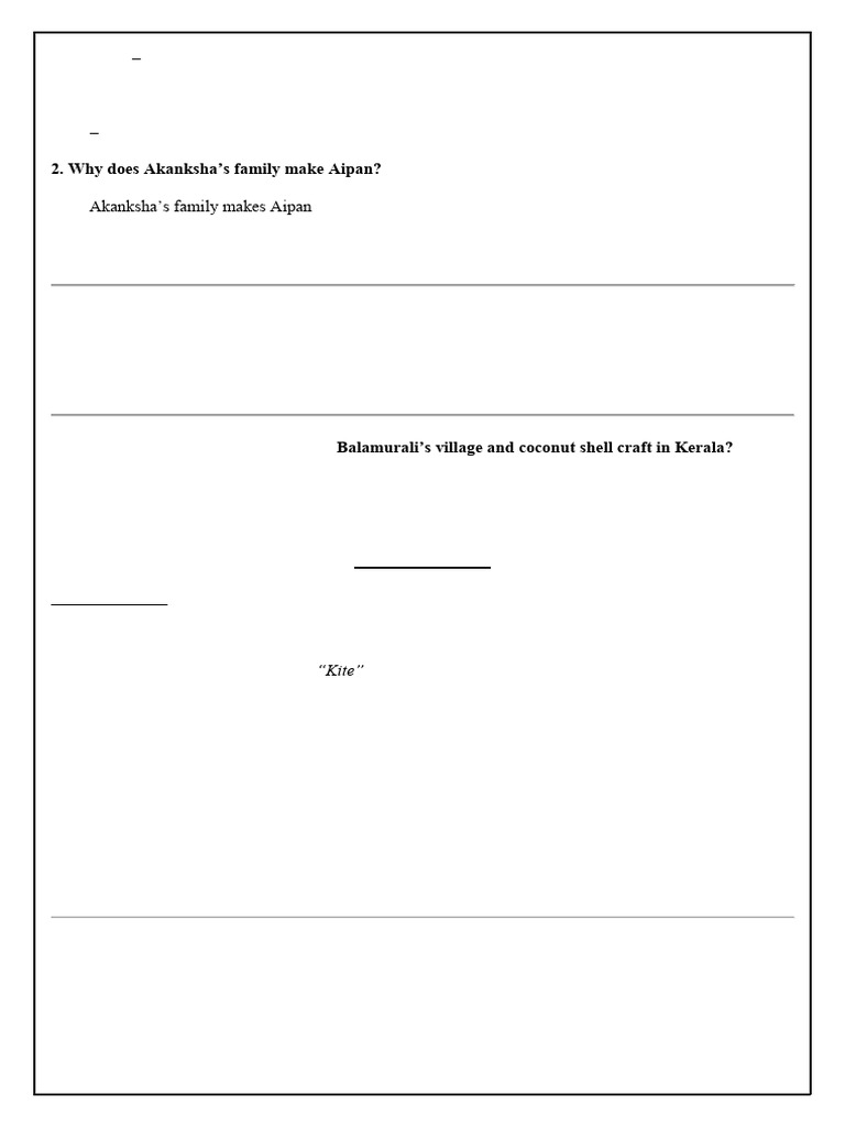 Class 6 English Notes | PDF