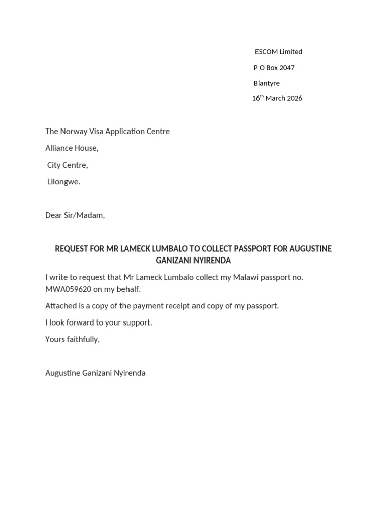 Request Letter | PDF