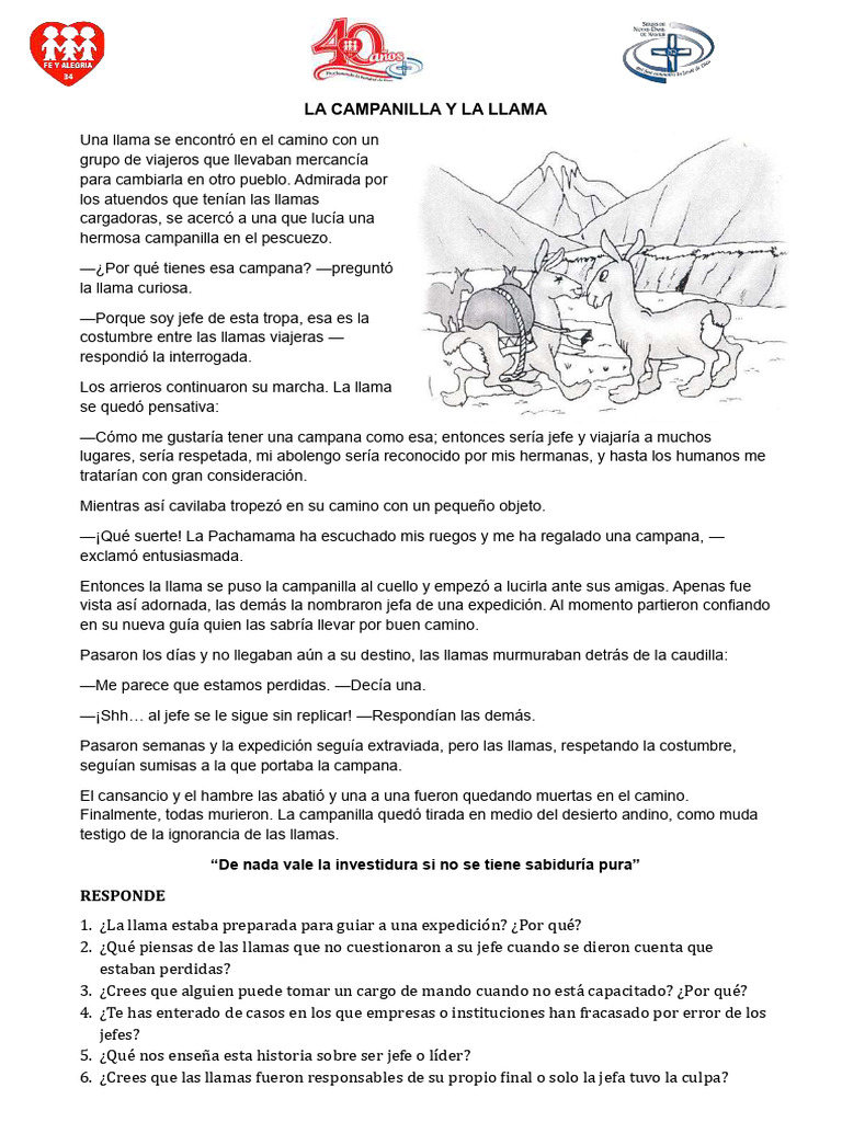 Fábula - La Campanilla y La Llama | PDF