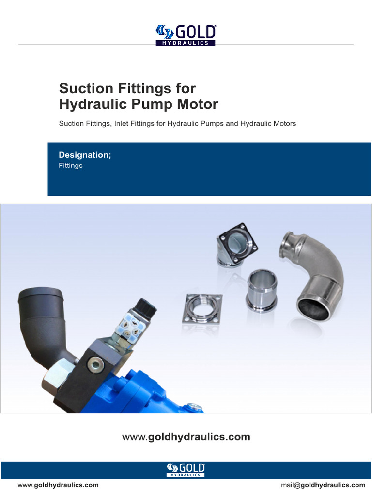 Suction Fittings Hydraulic Pump Motor | PDF | Pump | Turbomachinery