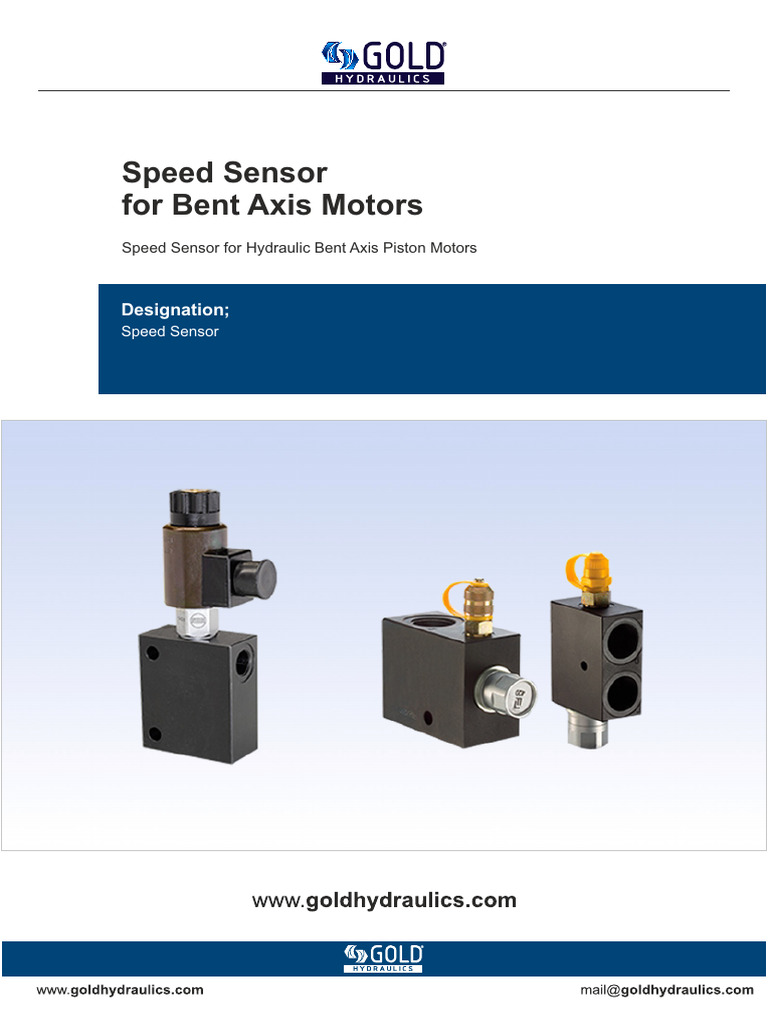 Speed Sensor Hydraulic Motor | PDF