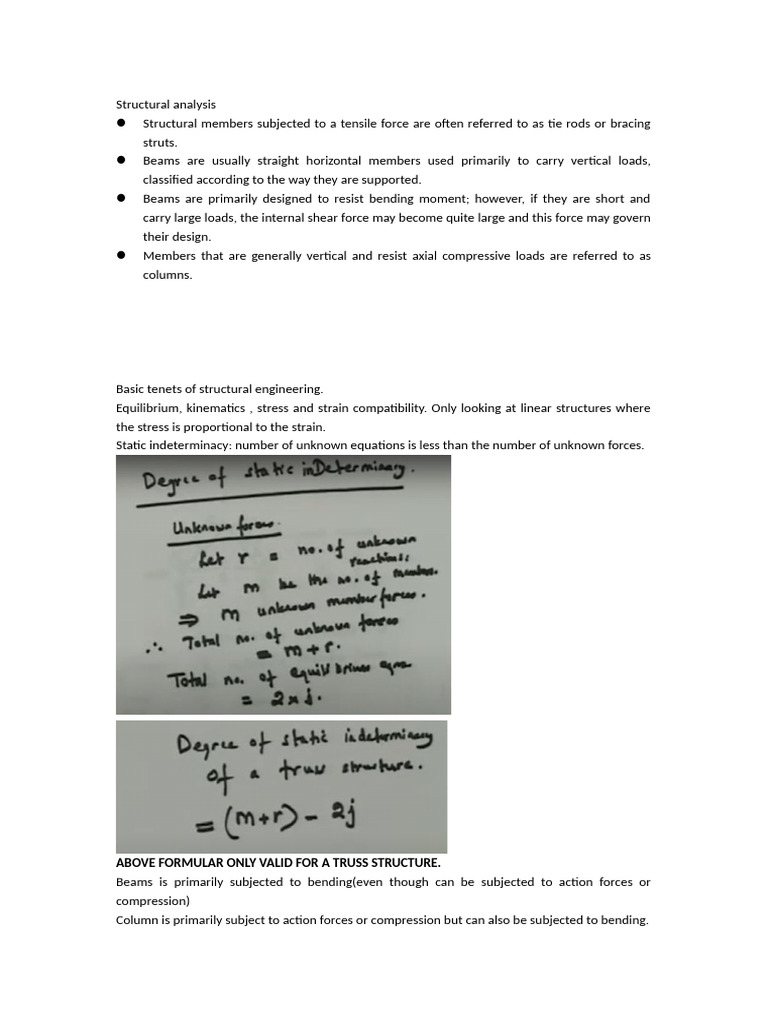 Structural Analysis Summary | PDF